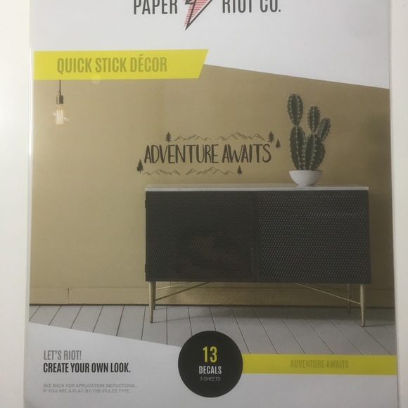 ADVENTURE AWAITS MOUNTAIN WALL DECALS - Picture 3 of 3